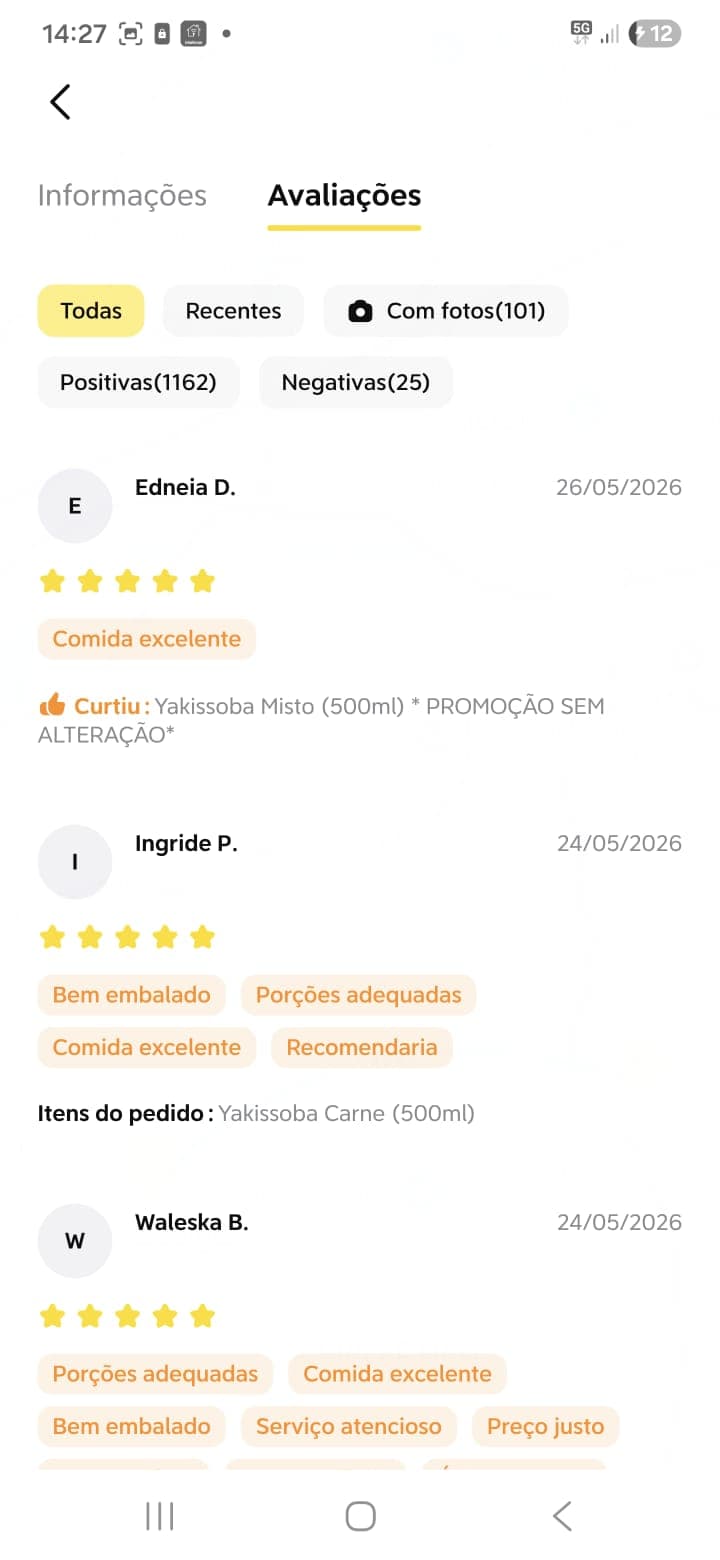 Foto avaliação Edneia D.